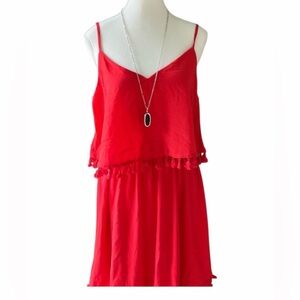 Dress xilaration size medium color orange red